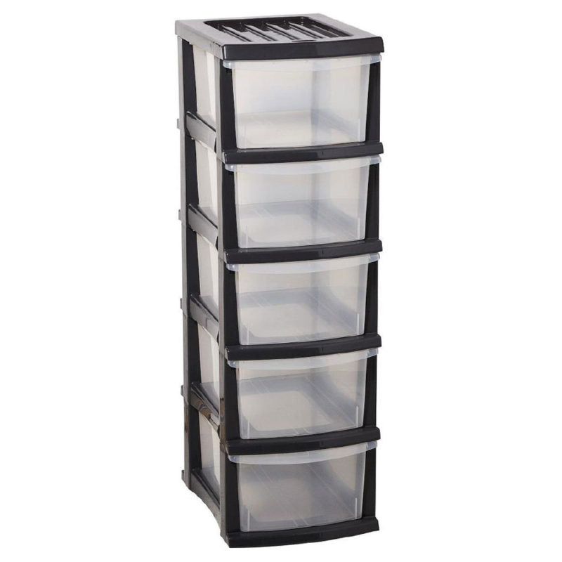 Taurus Storage Organiser Grey 5 Drawer