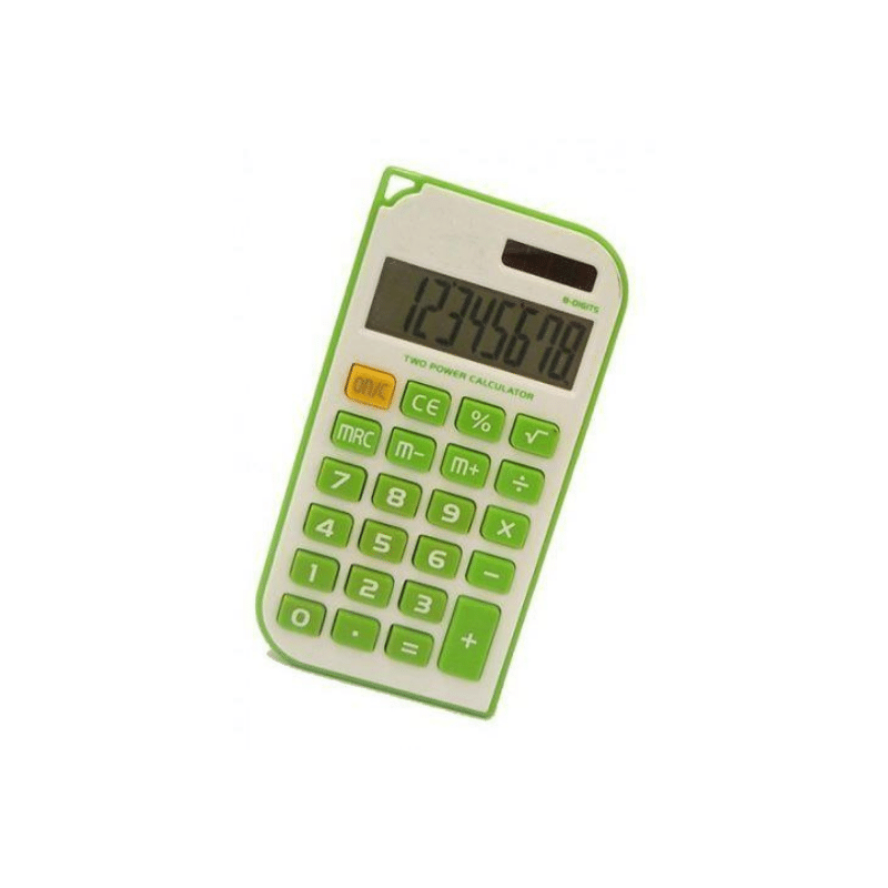 jastek jasc-pg green pocket calculator