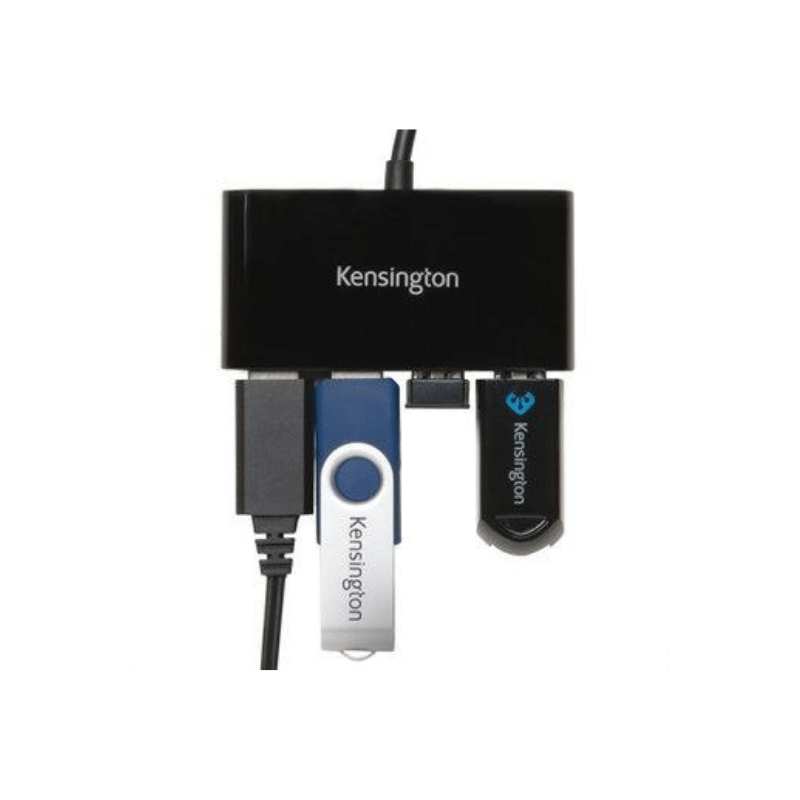 kensington® uh4000 usb 3.0 4 port hub black