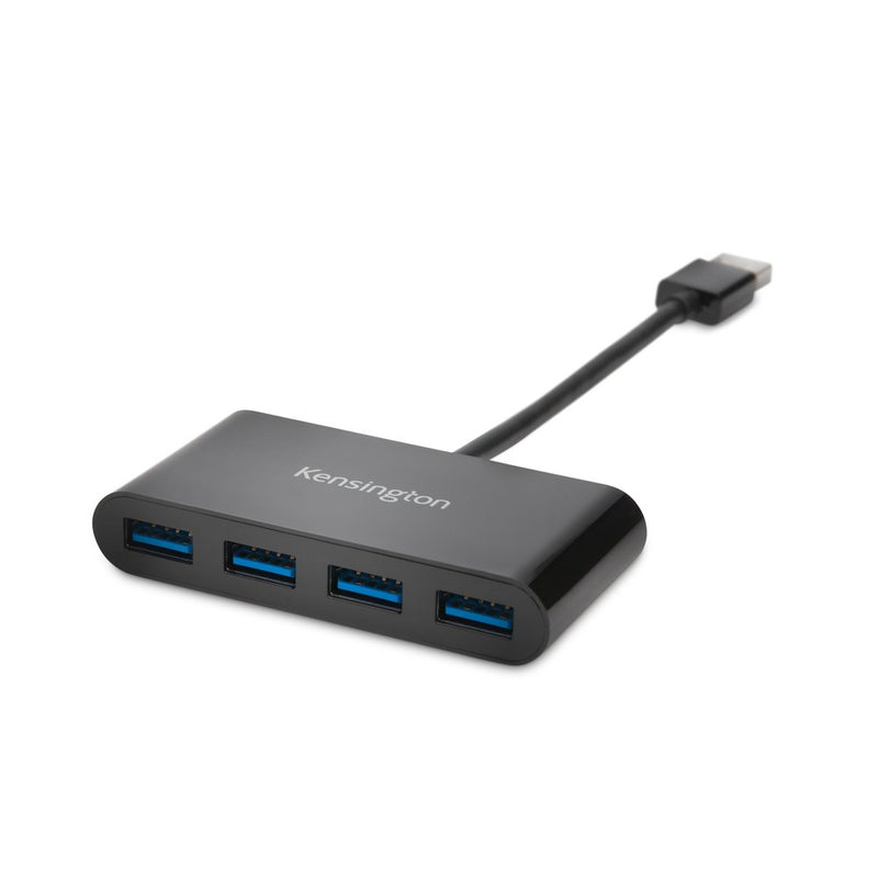 kensington® uh4000 usb 3.0 4 port hub black