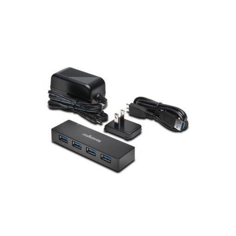 kensington® uh4000c usb 3.0 4 port hub with charging