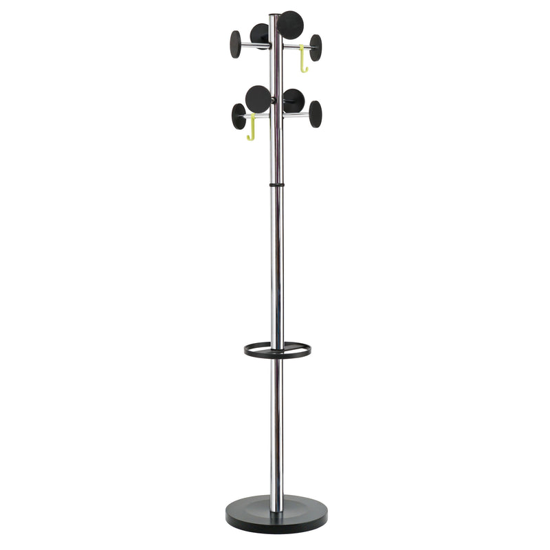 alba stan 3 coat rack silver / black