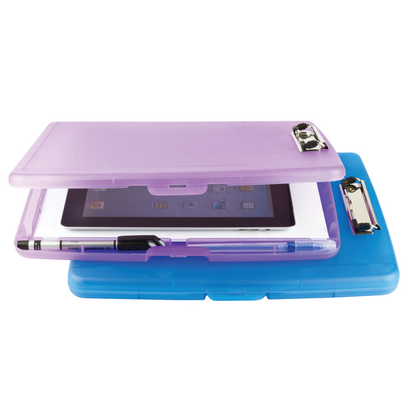 store n go clipboards slim case blue & purple