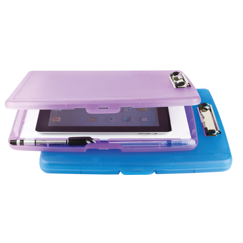 store n go clipboards slim case blue & purple