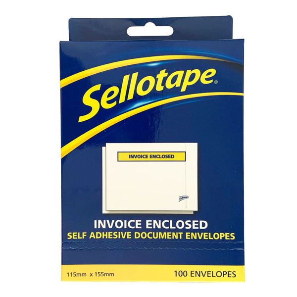 sellotape labelopes invoice enclosed 115x155mm#Pack Size_PACK OF 100