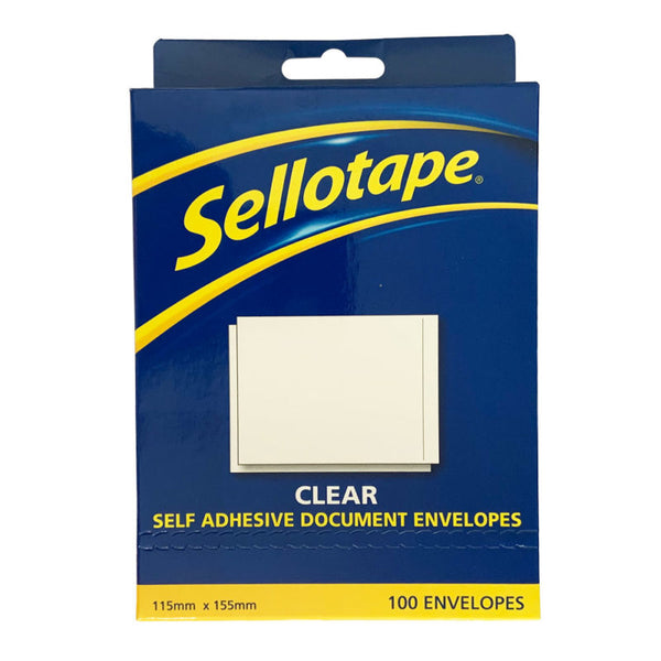 sellotape labelopes clear 115x155mm#Pack Size_PACK OF 100