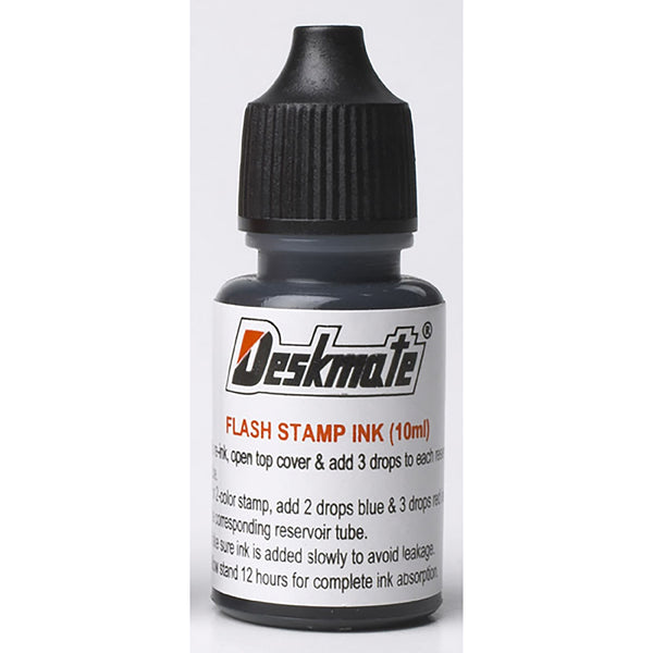 deskmate stamp pad refill ink 30ml#colour_BLACK