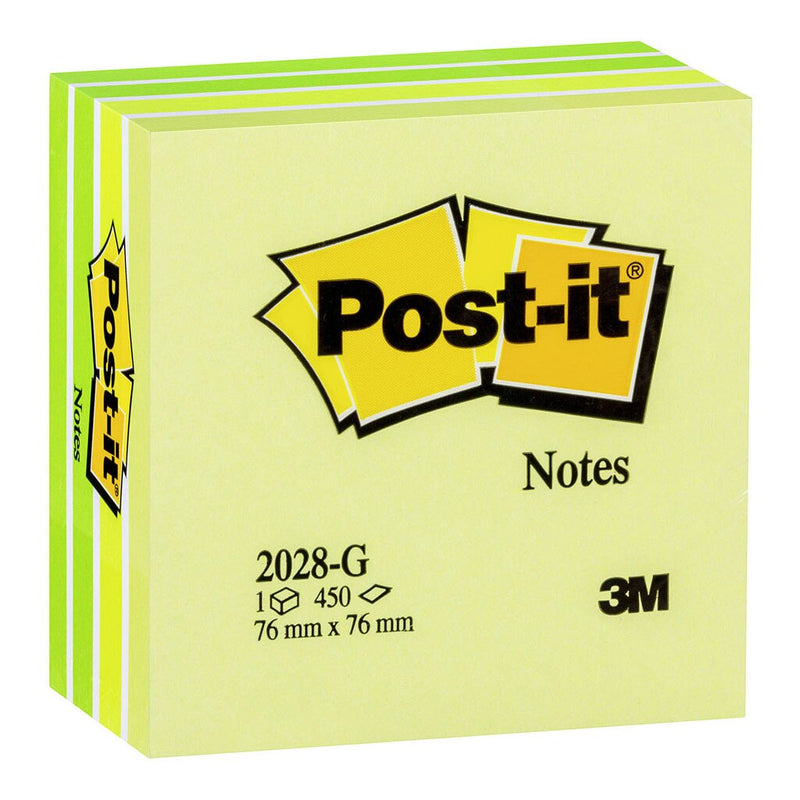 post-it notes memo cubes 2028 76x76mm 450 sheet cube