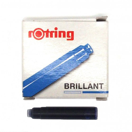 Rotring Pigment Ink Cartridge Pack Of 6 Brilliant Blue