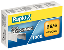 rapid staples 26/6mm box of 1000 strong