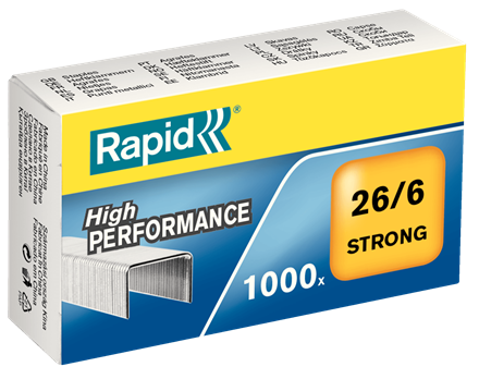 rapid staples 26/6mm box of 1000 strong