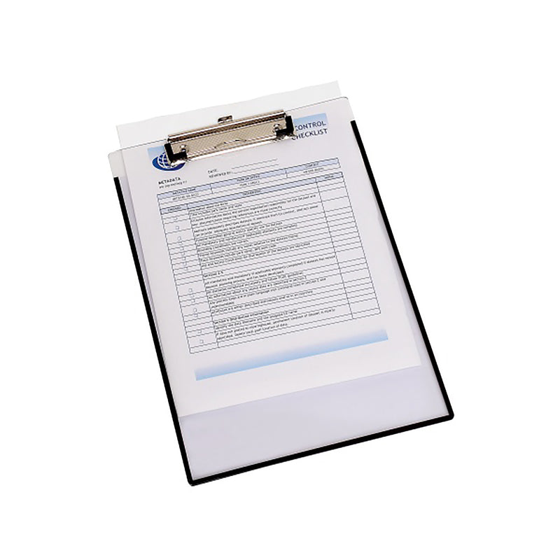 marbig® clipboard clearview with insert cover a4