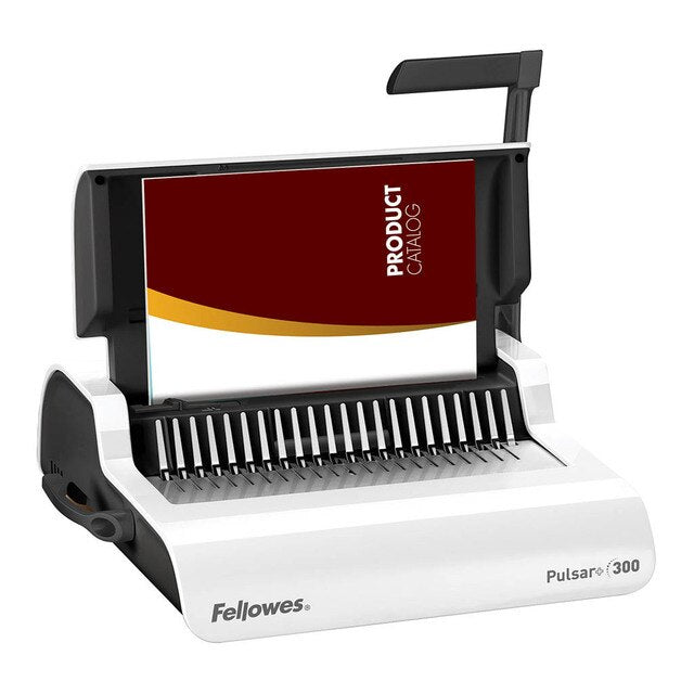 fellowes pulsar+ 300 plastic comb binding machine