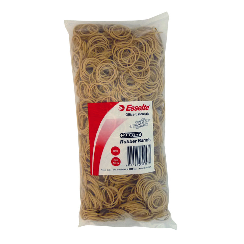 esselte superior rubber bands 500gm bag