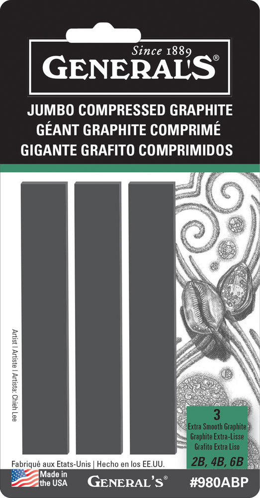 Generals Compress Jumbo Graphite Assorted 3 Piece Blister