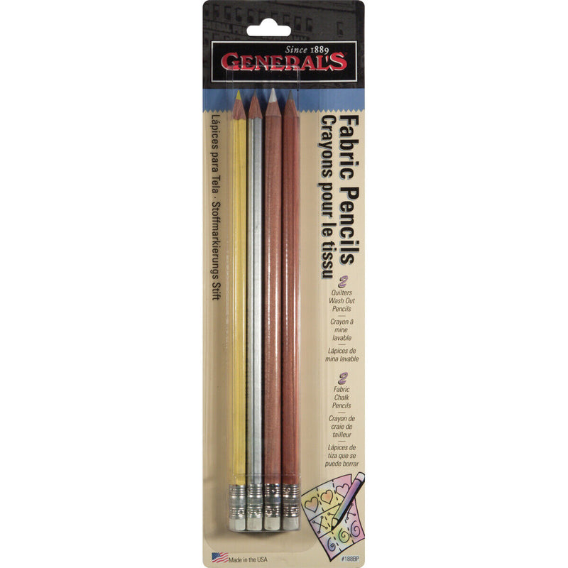 General's Fabric Pencil Assorted 4 Pieces