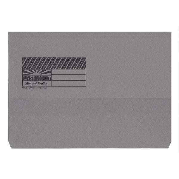 eastlight slimpick document wallet fc - pack of 10#Colour_GREY