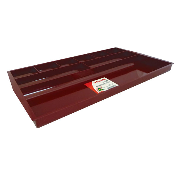 esselte sws drawer tidy exec burgundy