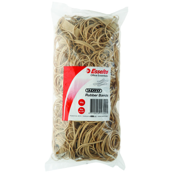 esselte superior rubber bands assorted 500gm bag