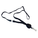 kevron id1021 badge reel with lanyard black pack of 10