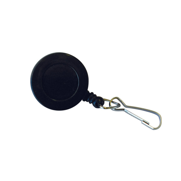 kevron id1021 badge reel clip on swivel black
