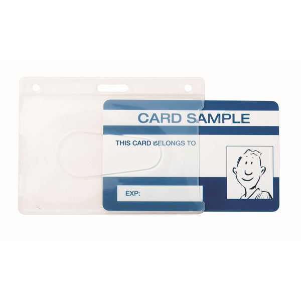 kevron id1013 id card holder clear bag of 25