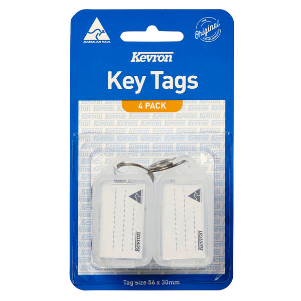 kevron id5 keytags clear pack of 4