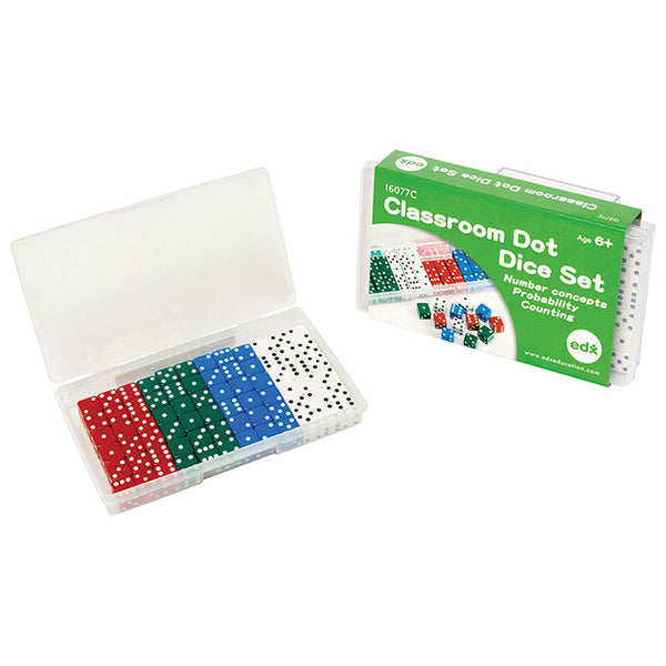 EDX Classroom Dot Dice Set Of 72 Pieces