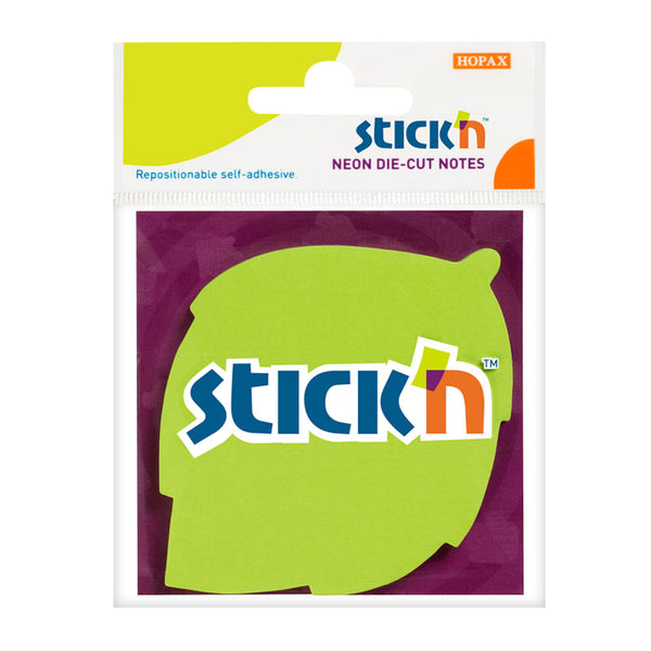 Stick'n Die Cut Notes Leaf 70x70mm 50 Sheets