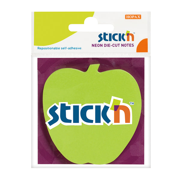 Stick'n Die Cut Notes Apple 70x70mm 50 Sheets
