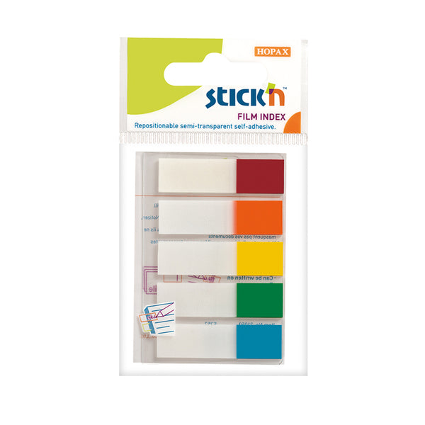 Stick'n Film Index Flags Neon Tips 45x12mm 100 Flags 5 Colours