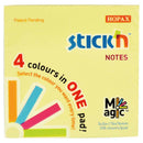Stick'n Notes Magic Pad 76x76mm 100 Sheets 4 Colours