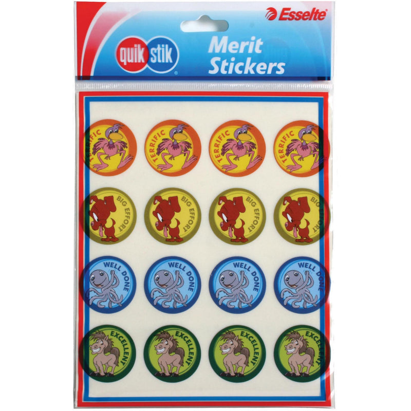 quikstik merit stickers rewards gloss 30mm