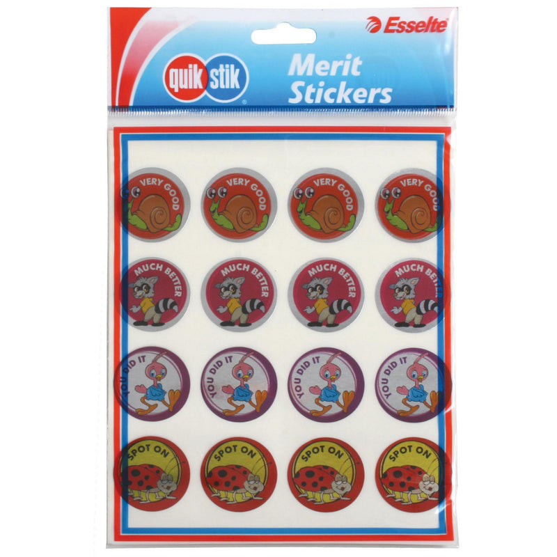 quikstik merit stickers recognition foil 30mm