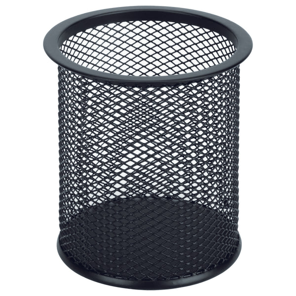 esselte metal mesh pencil cup black