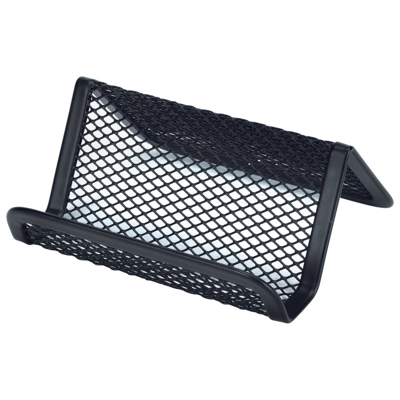 esselte mesh business card holder black