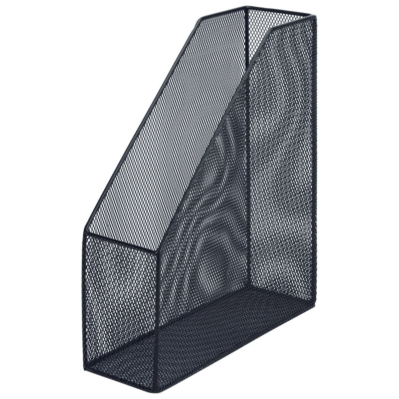 esselte metal mesh magazine file black