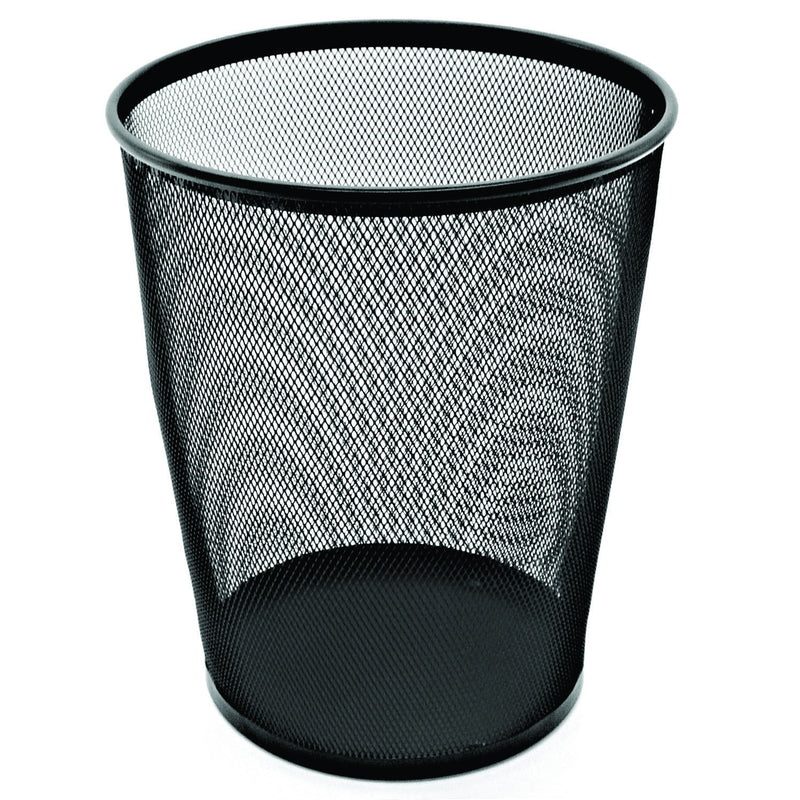 esselte metal mesh waste bin black