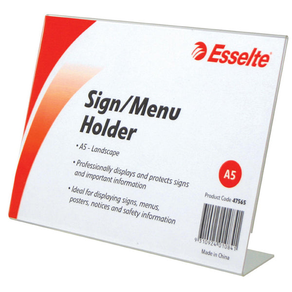 Esselte Sign/menu Holder Slanted Landscape A5