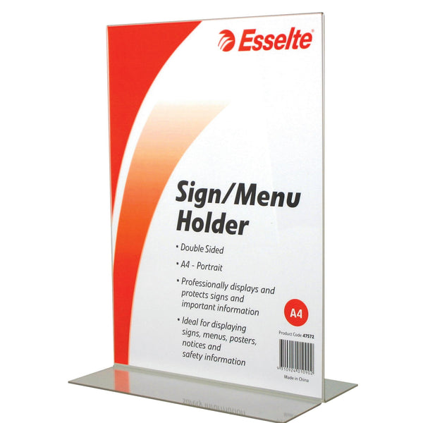 esselte sign/menu holder 2 sided a4#orientation_PORTRAIT