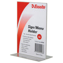esselte sign/menu holder 2 sided portrait