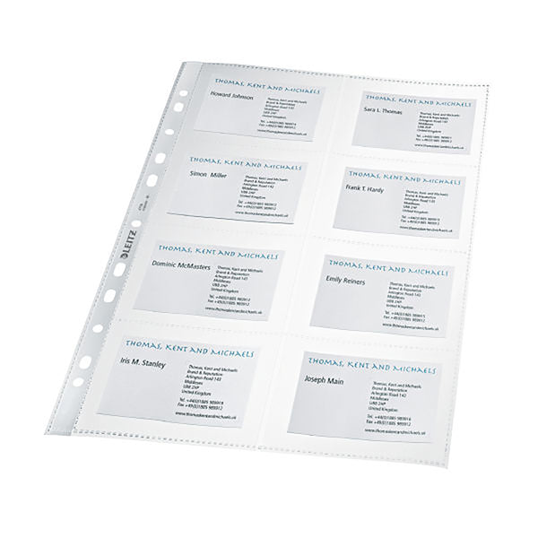 leitz pocket a4 clear pack of 10