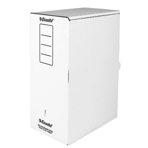 esselte storage carton double fc white - pack of 25