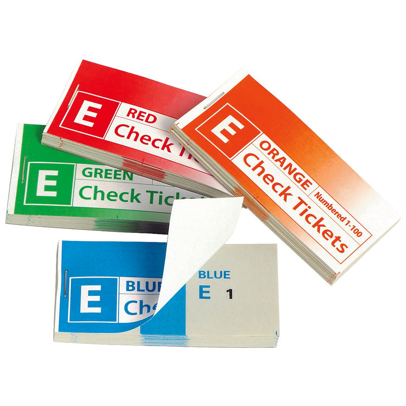 marbig® check/raffle tickets assorted pack of 4