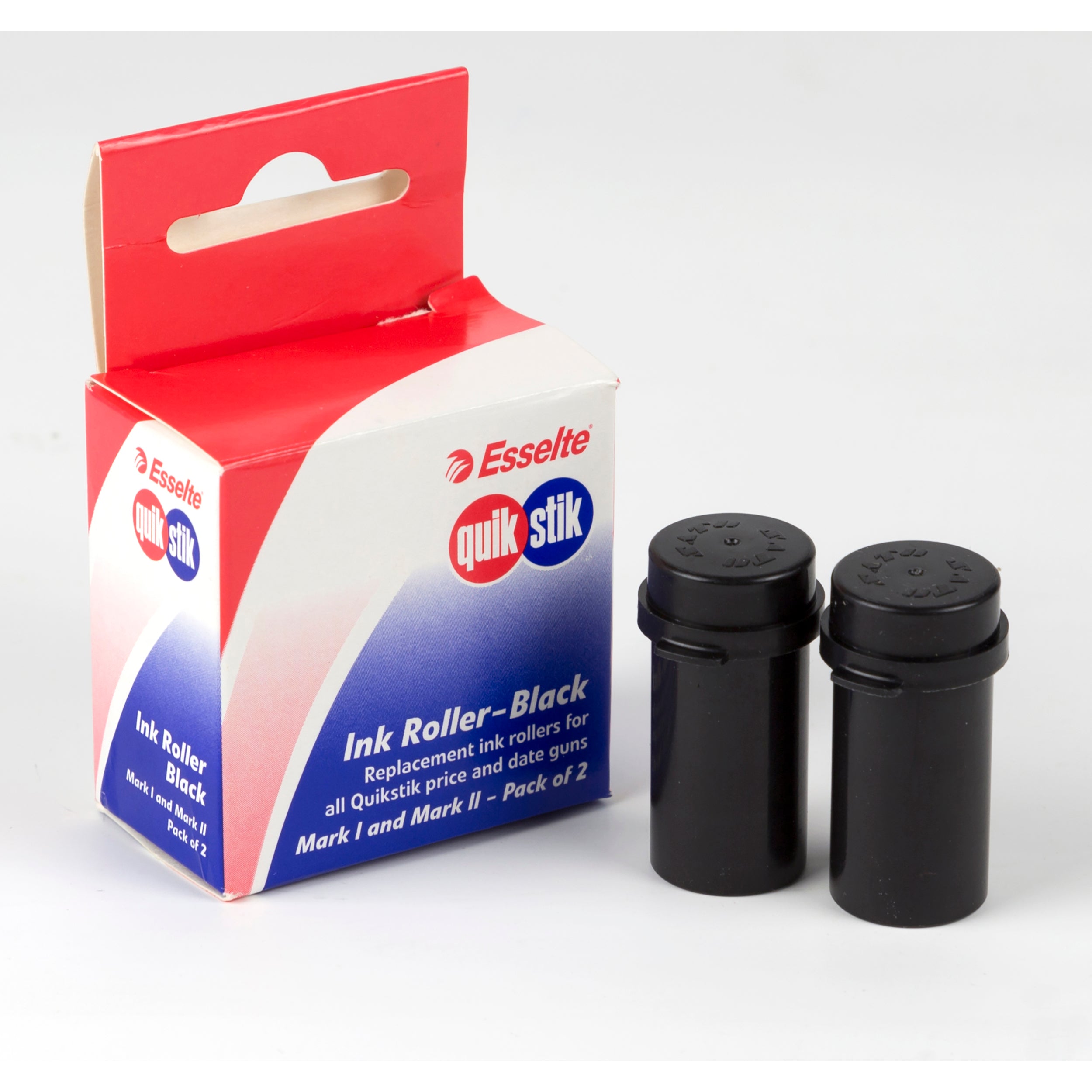 Quikstik Ink Rollers Black Pack Of 2 | Hobby Land