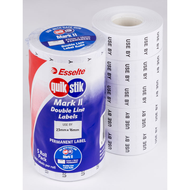 quikstik mark ii date gun labels use by perm 1000/labels per roll