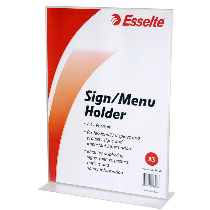 esselte sign/menu holder 2 sided a3