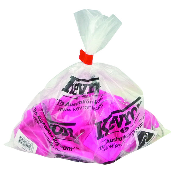 kevron id5 keytags hot pink bag of 50
