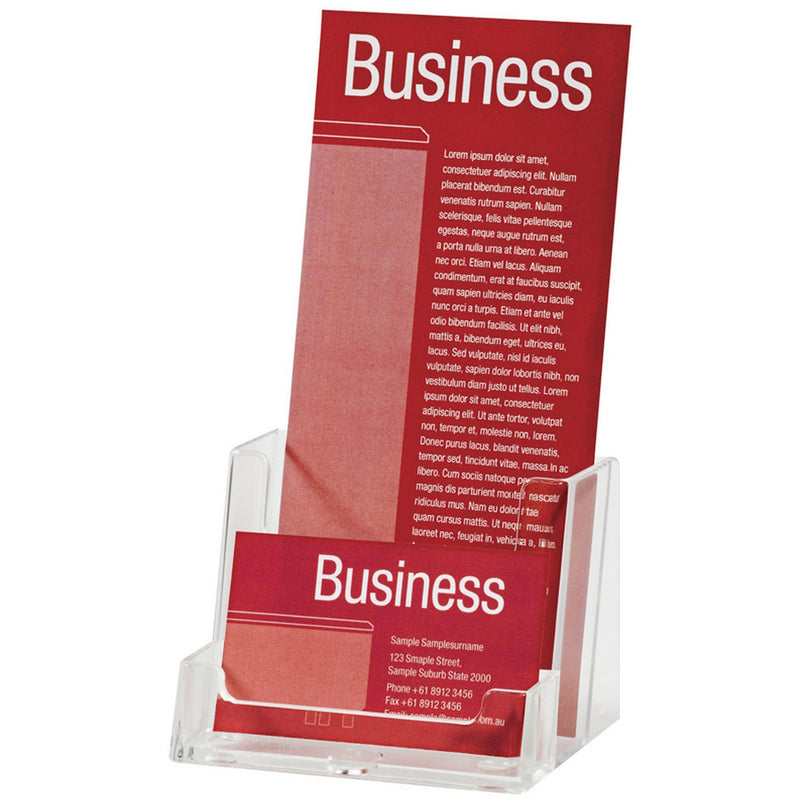 esselte brochure holder free dl & business card