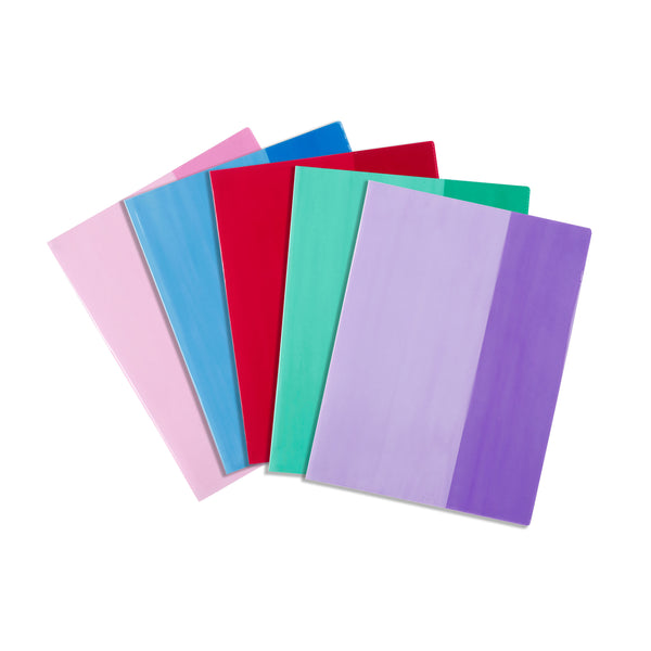 contact book sleeves assorted tinted 9x7#pack size_PACK OF 25